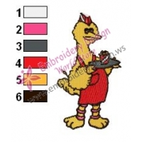 Sesame Street Big Bird Embroidery Design 03